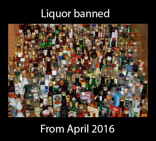 post 3 - liquor banned