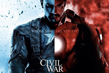 Whoa Captain and Iron Man Fighting