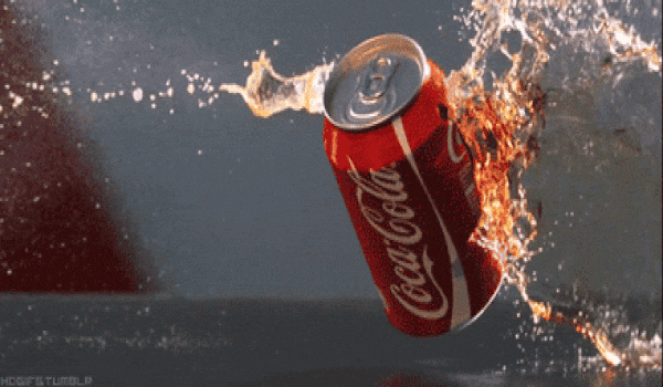 Coca Cola can swirls