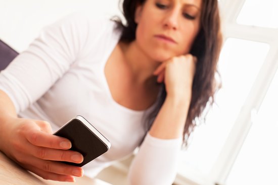 She More Interested In Her Cellphone