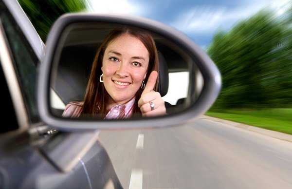 Woman driving