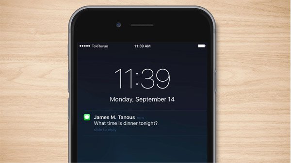 Hide SMS Notification Preview
