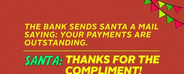 Really nice compliment for Santa.