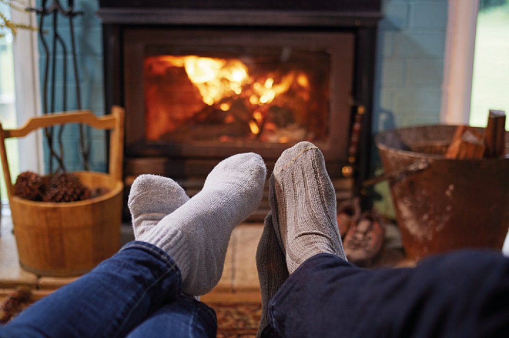 Find a fireplace