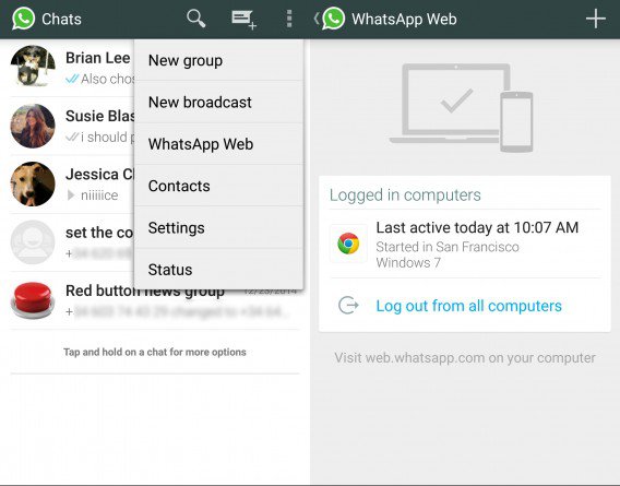 WhatsApp on Web
