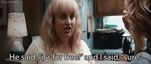 I like free things 
