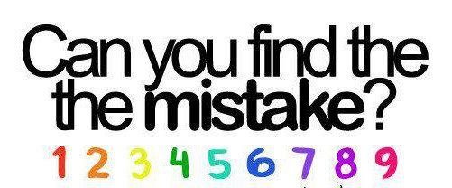Can you find the the mistake
