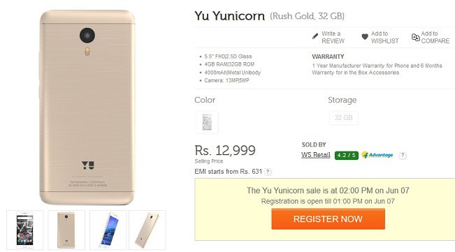 YU-Yunicorn Flipkart