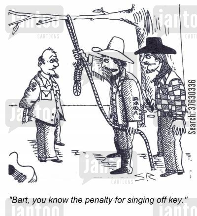 Bart, you know the penalty for singing off key,
