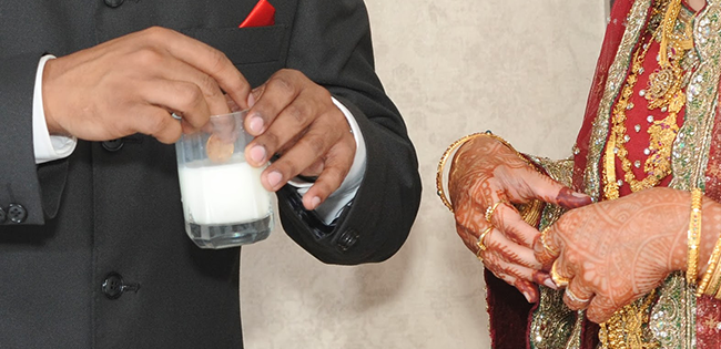 Whats With The Milk The Bride Gives Her Husband On Their First Ni