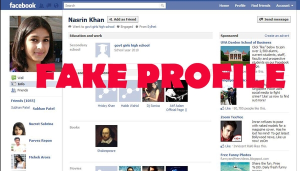 is it illegal to make a fake facebook profile