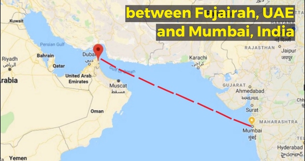 Mumbai To Dubai Map Underwater Rail Link To India & Solar Ac Bus Shelters In Hi-Tech Dubai