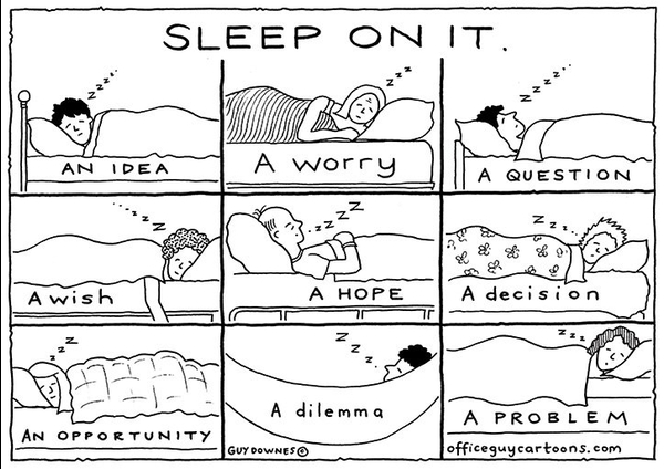 ‘Sleep On It’ – Why This Is Excellent Advice For Us All